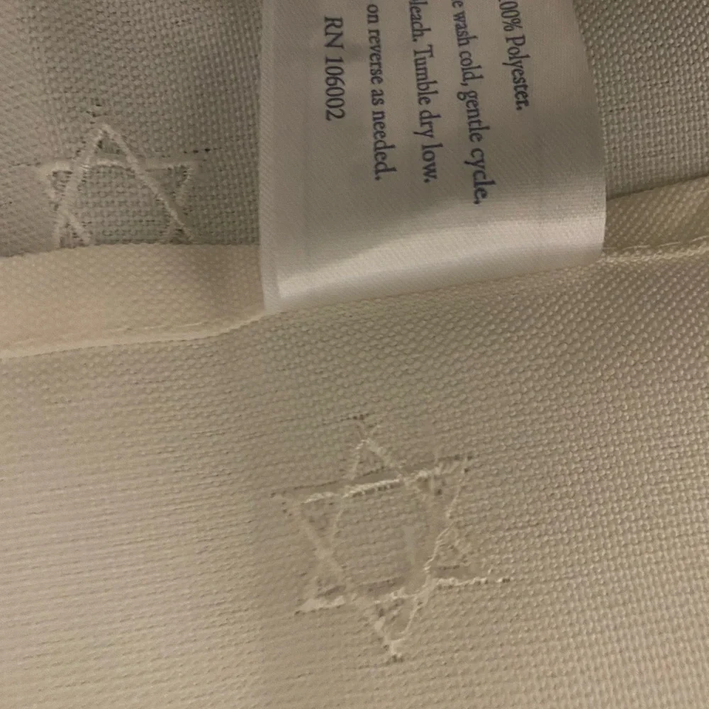 Star Of David Menorah Dreidel Candelabra Silver Ridgefield Home Napkins Set Of 6